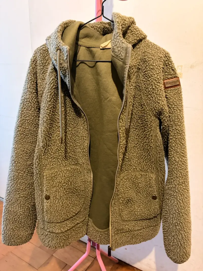 Chaqueta de lana con capucha para mujer - 2