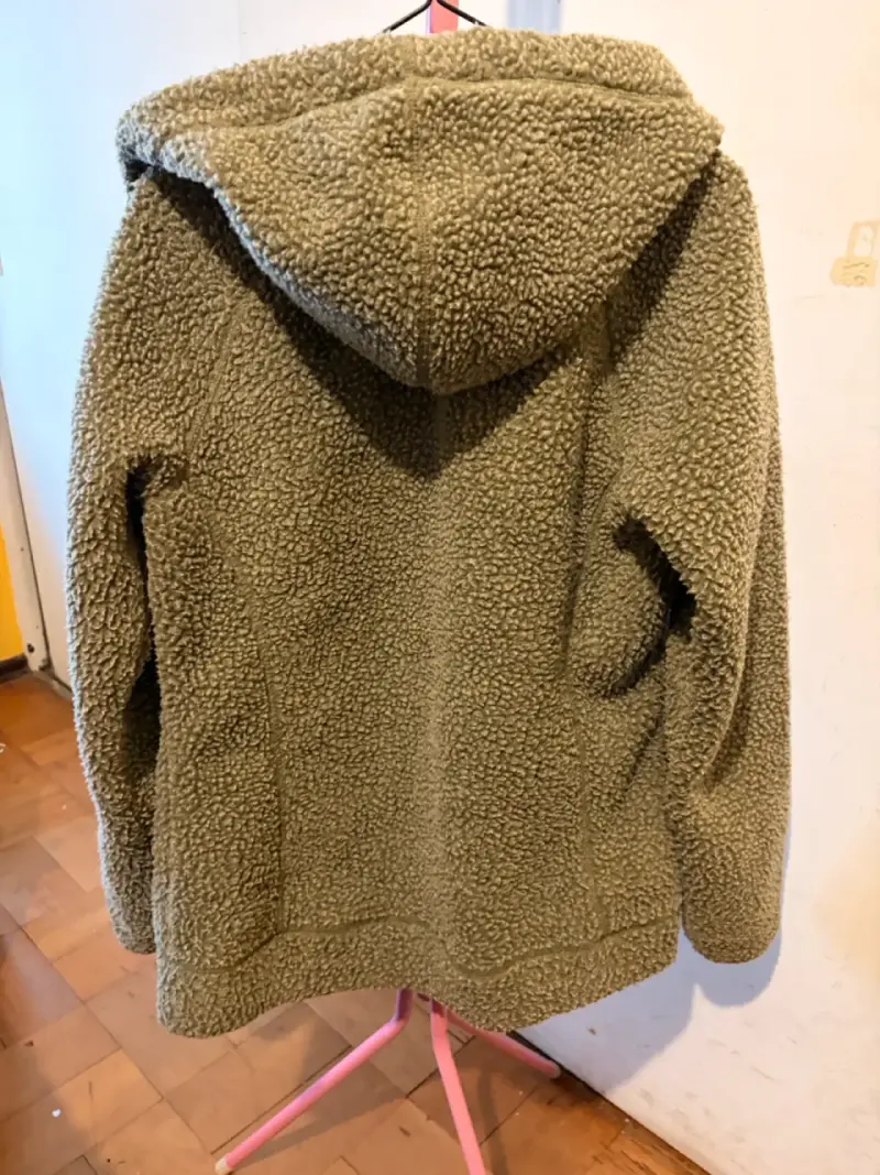 Chaqueta de lana con capucha para mujer - 6