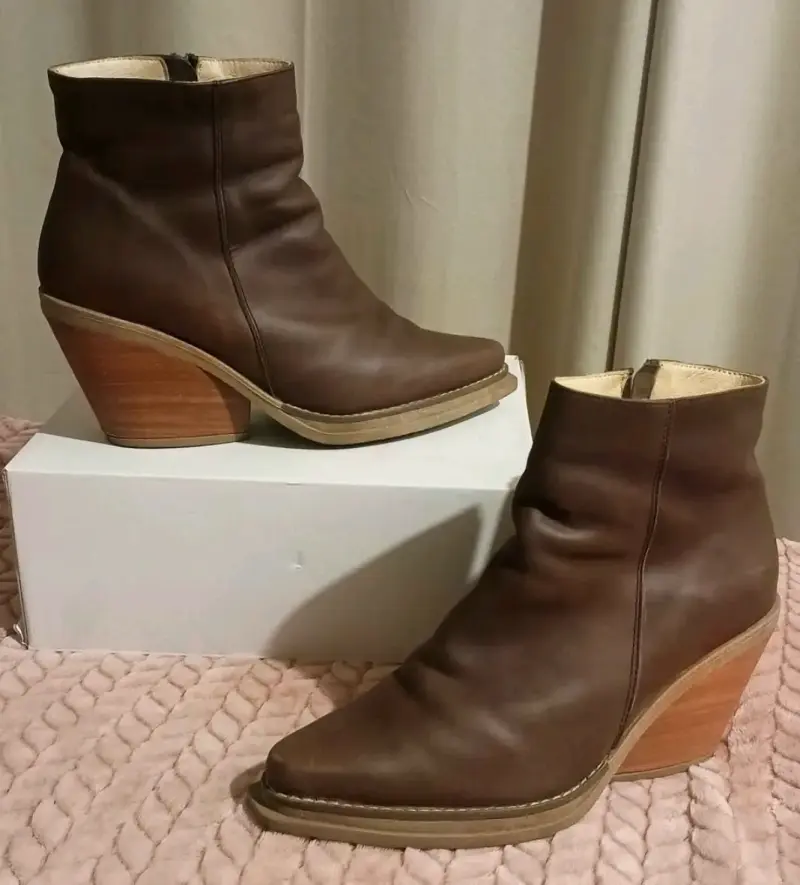 Botín cuero Criss Araos Talla 40 - 1
