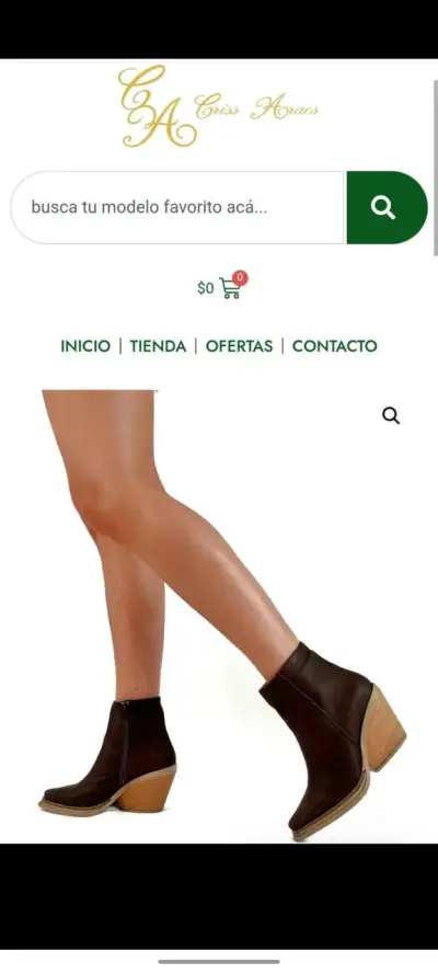 Botín cuero Criss Araos Talla 40 - miniatura 4