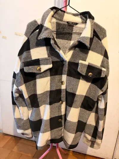 Chaqueta de franela a cuadros Shein - miniatura 3