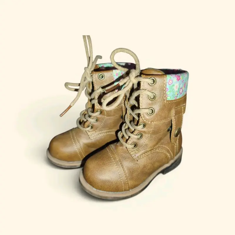Botas de cuero para niñas. - 3