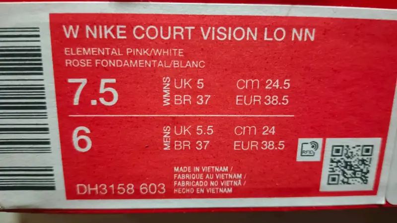 Zapatillas deportivas W NIKE COURT VISION/ROSA - 3