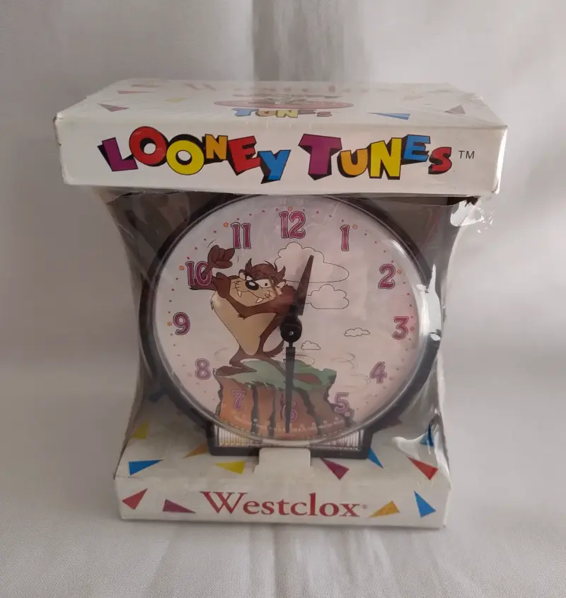 Reloj a Cuerda Looney Tunes Taz Westclox Años 90 - 1