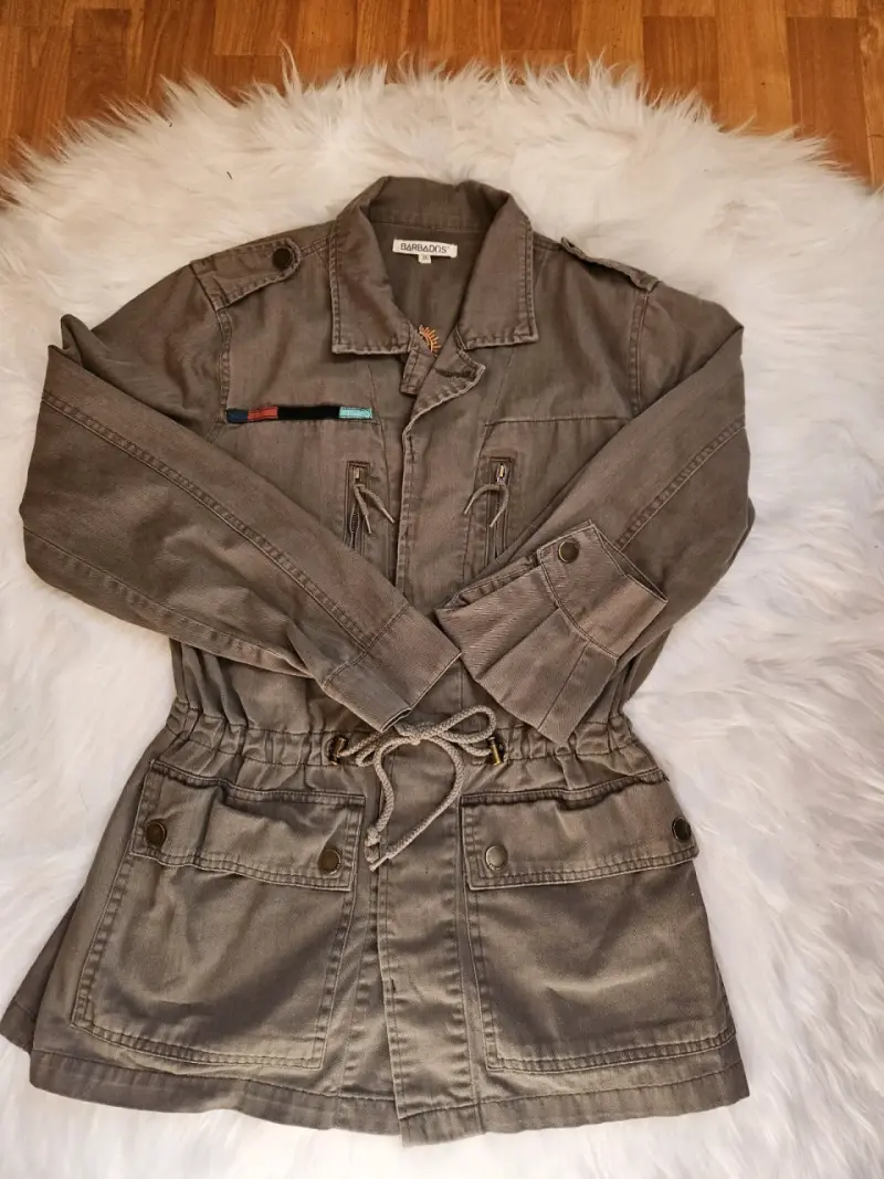 Chaqueta militar estilo safari para mujer - 1