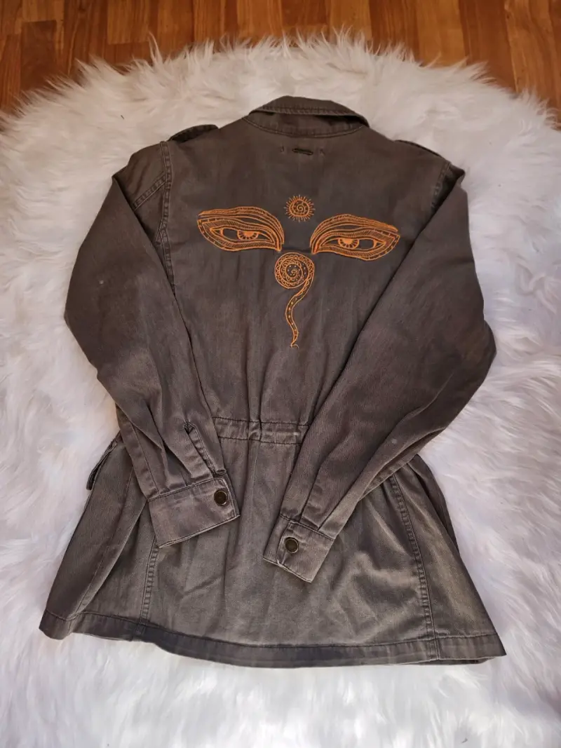 Chaqueta militar estilo safari para mujer - 2