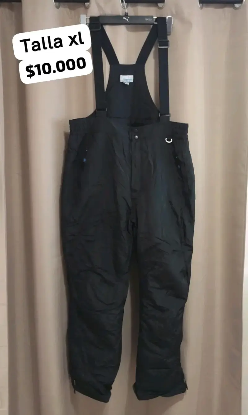 Pantalones de nieve negros talla XL
