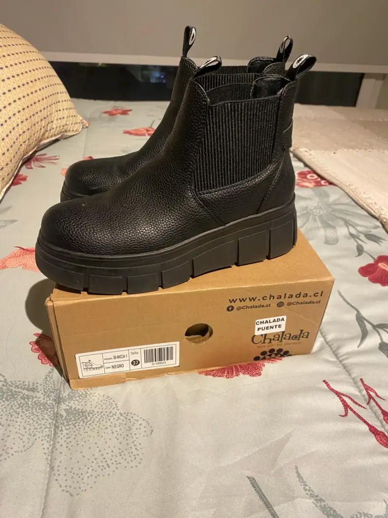 Botines negros de cuero Chalada talla 37 - 1