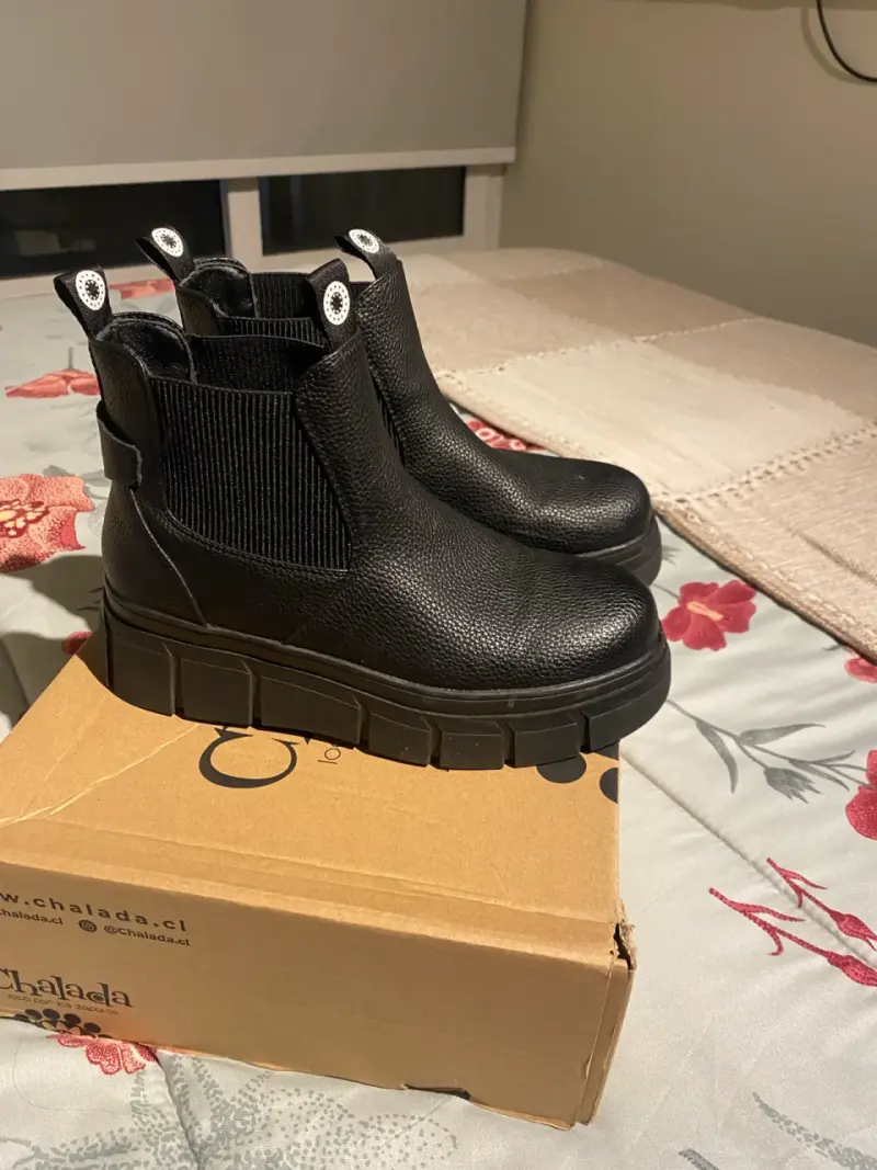 Botines negros de cuero Chalada talla 37 - 2