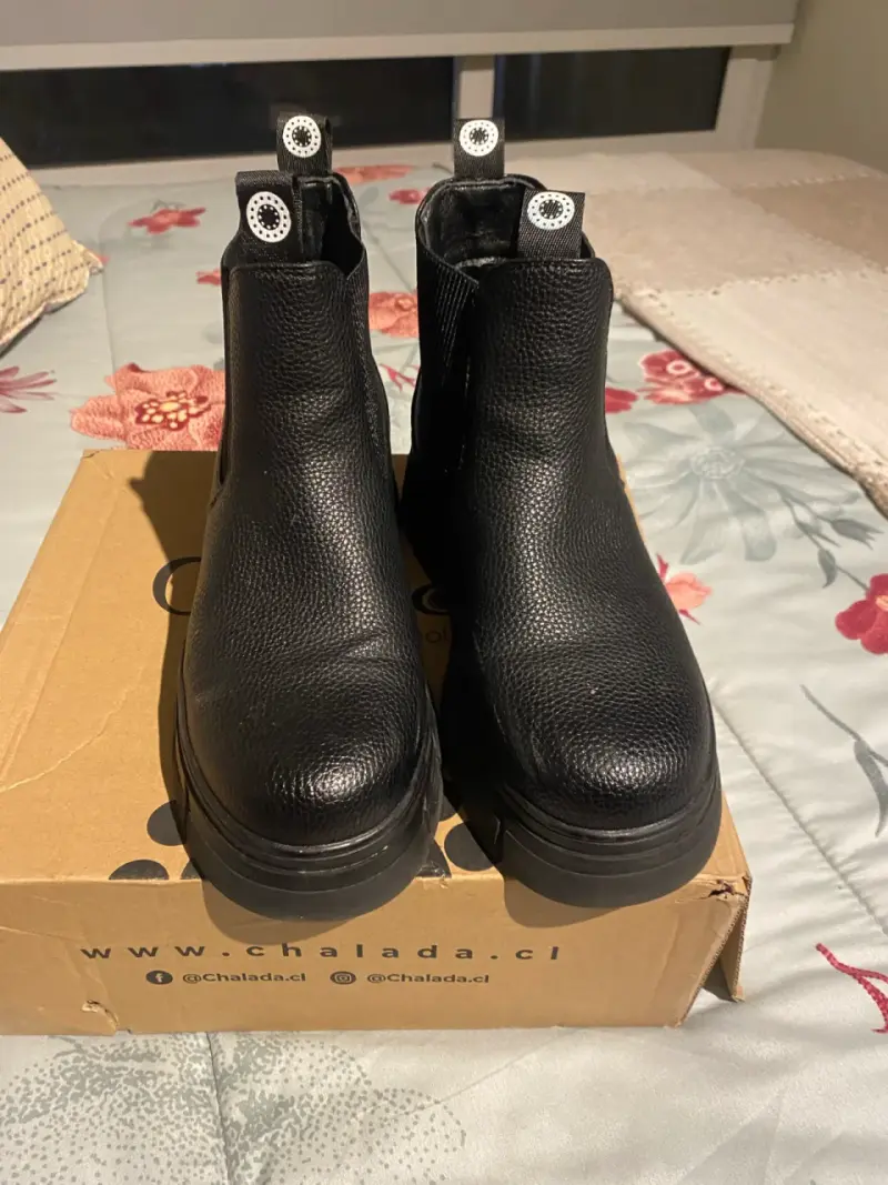 Botines negros de cuero Chalada talla 37 - 3
