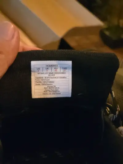 Zapatillas de Hombre Talla 42 Negras - miniatura 1
