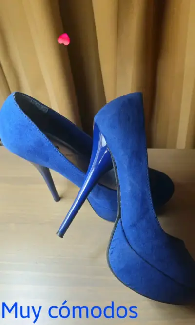 Zapatos de tacón azul talla 36 Ansonia - miniatura 2