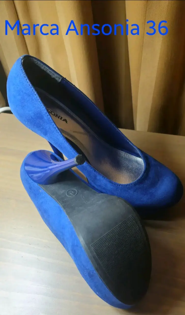Zapatos de tacón azul talla 36 Ansonia - 3