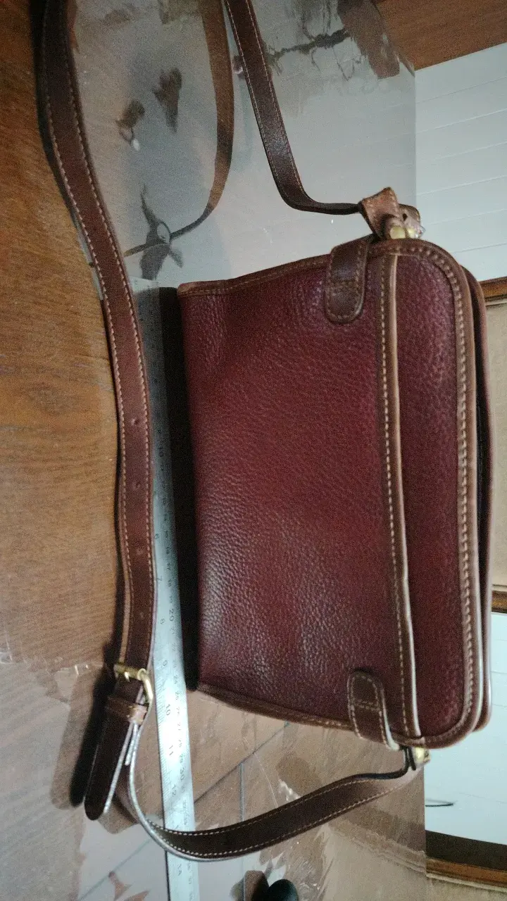 Bolso de cuero vintage marrón - 5