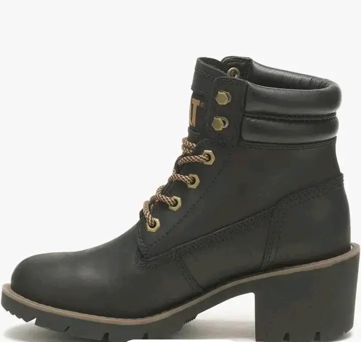 Botas de cuero negras Caterpillar para mujer - 2