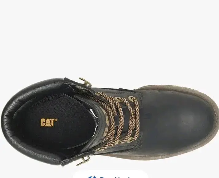 Botas de cuero negras Caterpillar para mujer - 4