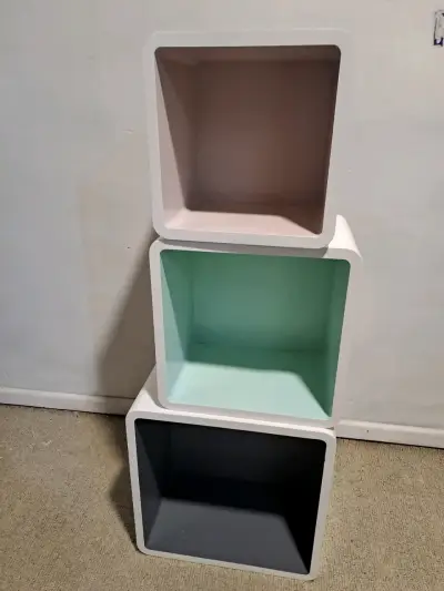 Cubos organizadores repisas de colores apilables - miniatura 1
