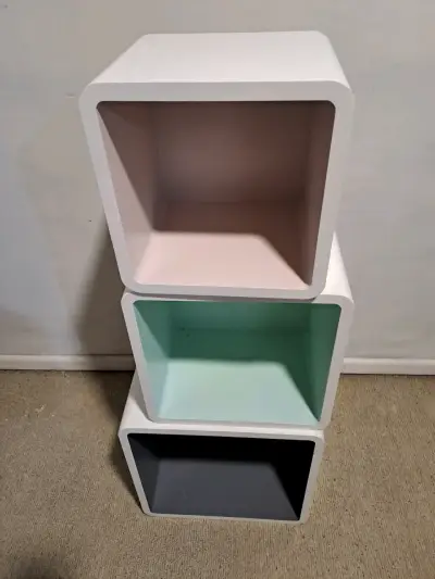 Cubos organizadores repisas de colores apilables - miniatura 2