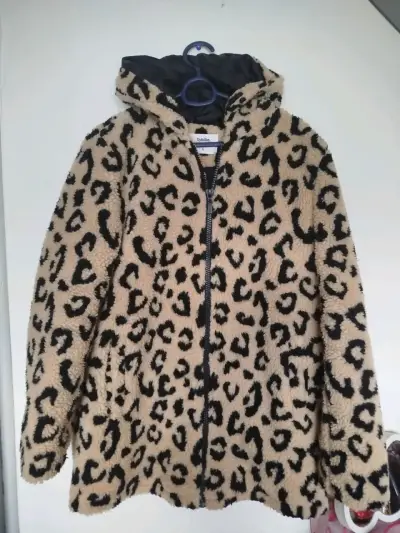 Abrigo de felpa con estampado animal print Sybilla - miniatura 1