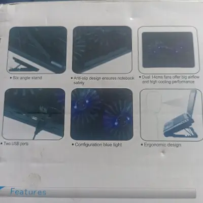 Base de enfriamiento para notebook N99 con ventiladores - miniatura 4