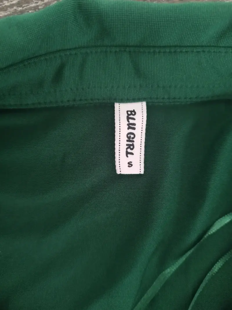 Blusa verde de manga larga para mujer - 3