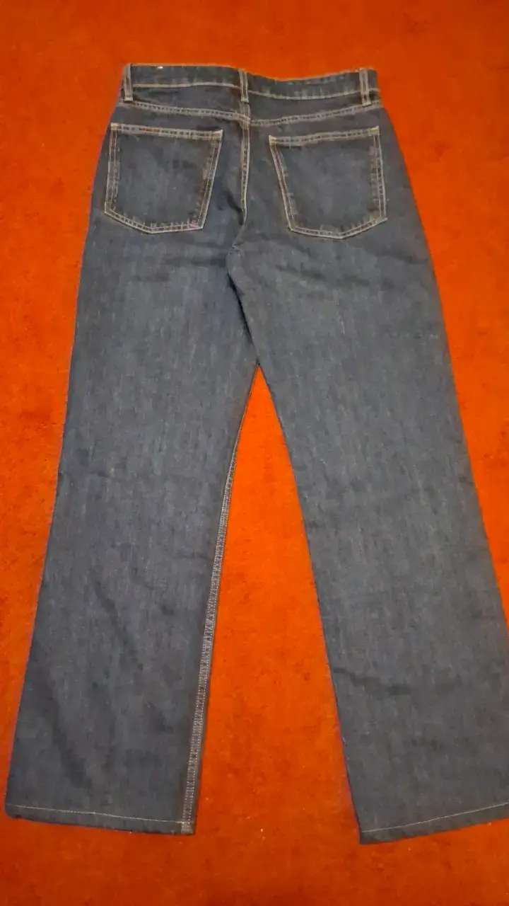 Jeans clásicos de mezclilla azul para Mujer Zara - 2