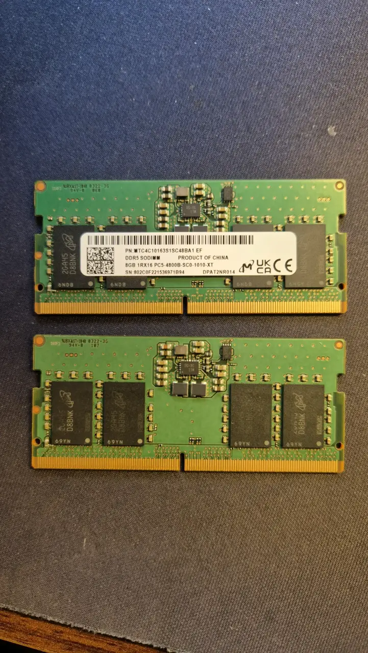 Memoria RAM DDR5 16GB (2 de 8GB) 4800MHz - 2