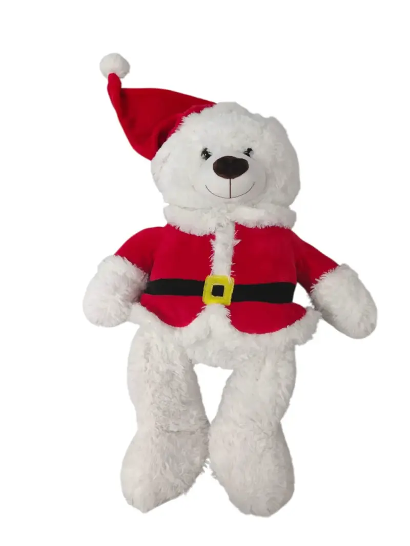 Peluche de oso navideño con traje de Santa - 2
