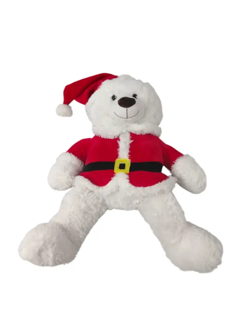 Peluche de oso navideño con traje de Santa - 3
