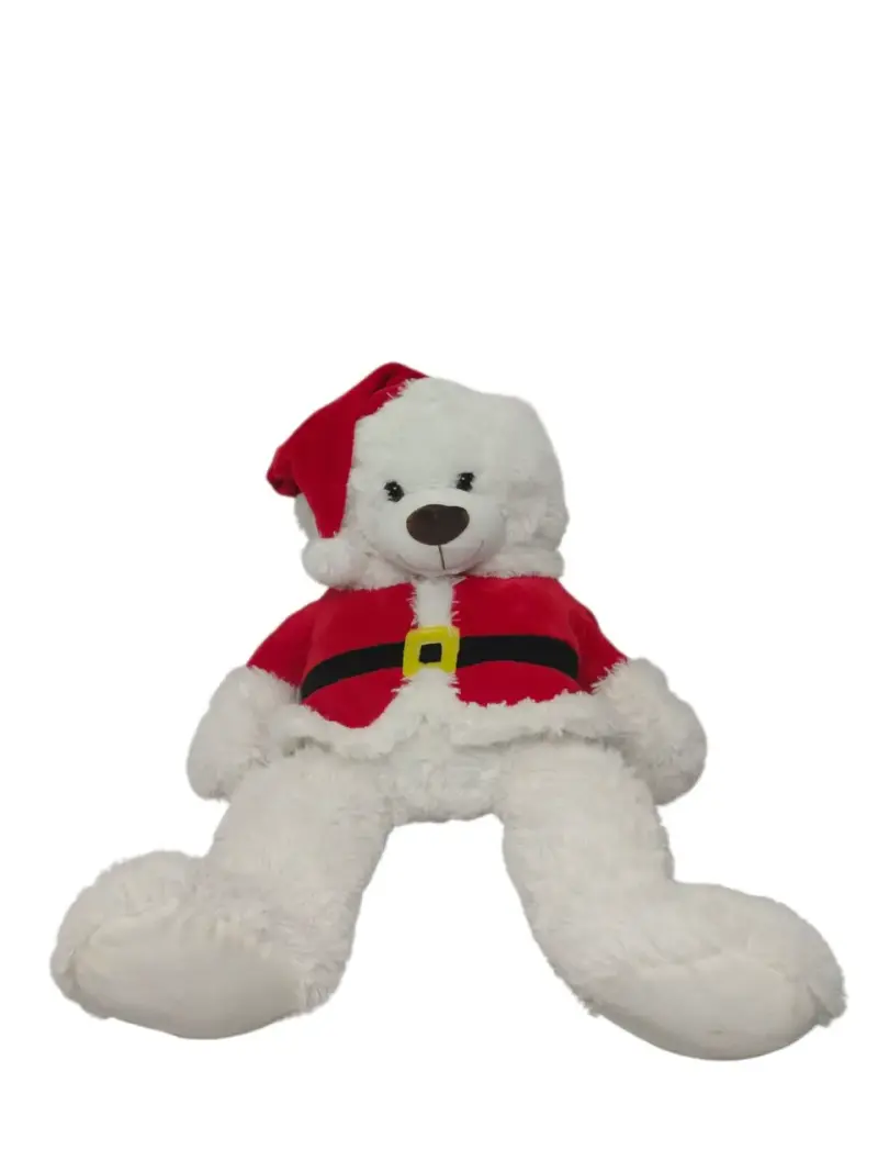 Peluche de oso navideño con traje de Santa - 4