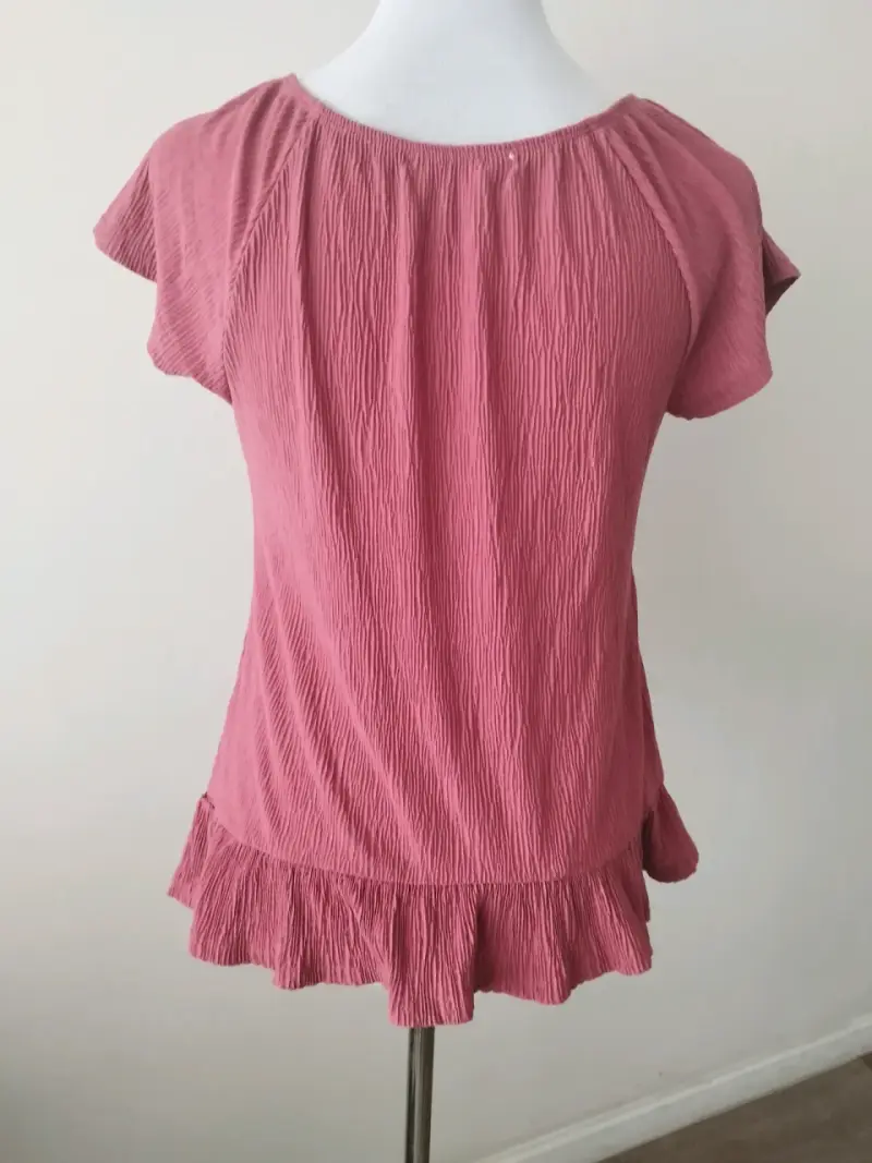 Blusa sin mangas color burdeos talla XS - 3