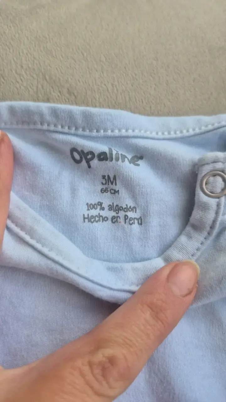 Body de bebé celeste Opaline - 2