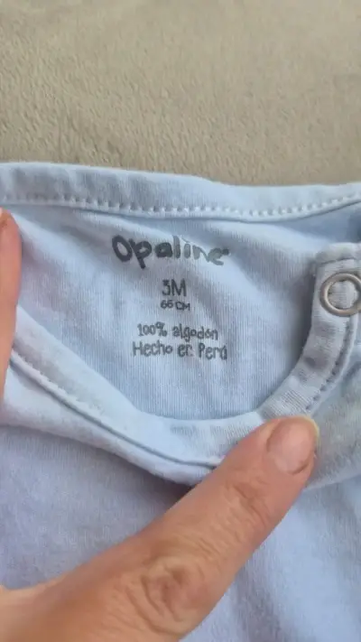 Body de bebé celeste Opaline - miniatura 2