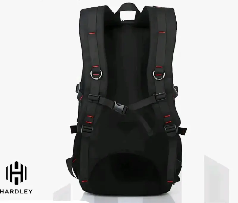 Mochila de senderismo Hardley negra con correas ajustables - 1