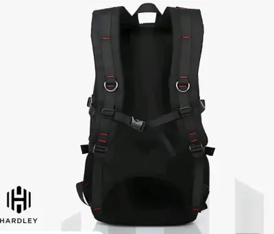 Mochila de senderismo Hardley negra con correas ajustables - miniatura 1