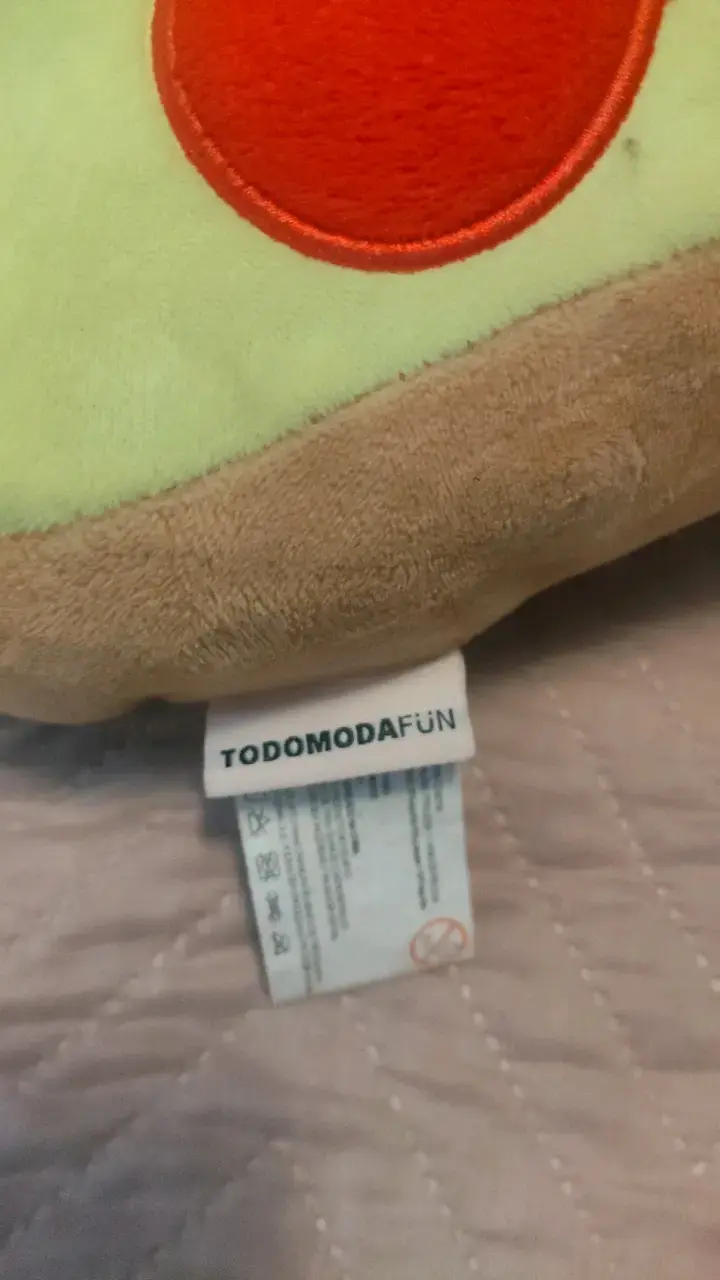 Cojín de peluche en forma de pizza - 3