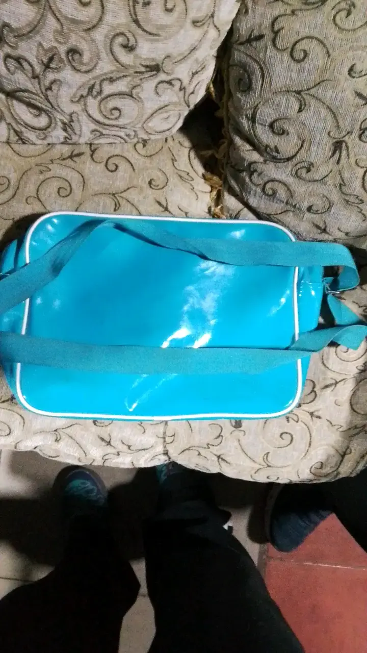 Bolso deportivo Adidas azul retro - 2