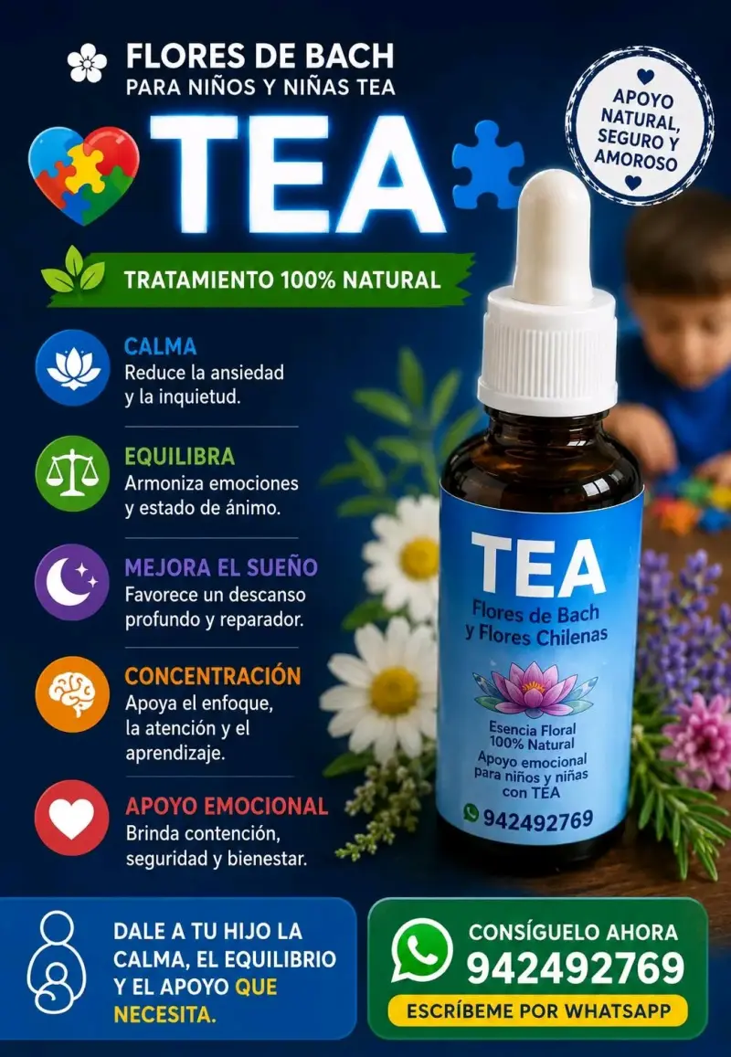 Flores de Bach para Niños TEA 100% Natural