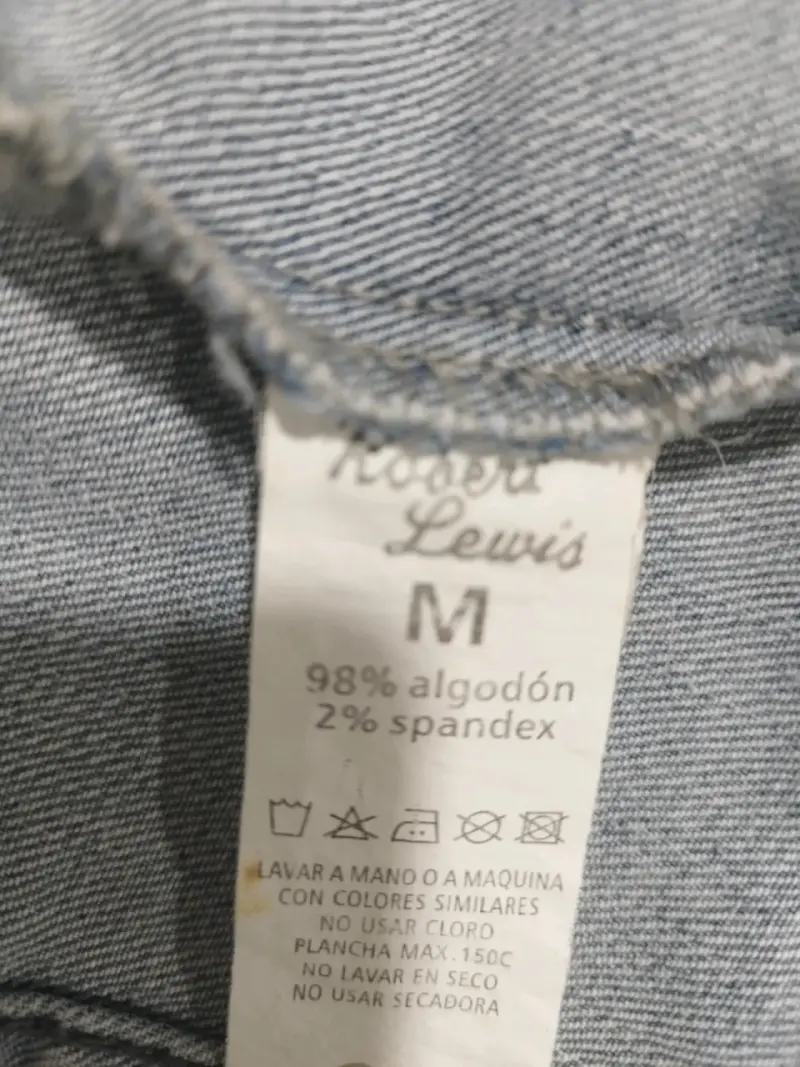 Chaqueta de mezclilla azul claro para mujer - 3