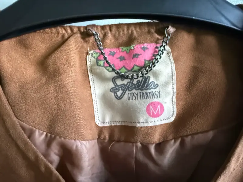 Chaqueta de flecos marrón estilo western - 2