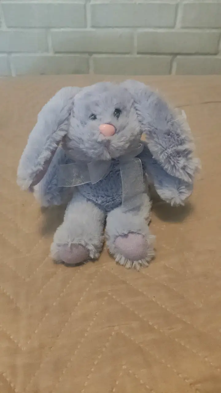 Peluche conejo suave color lila - 1