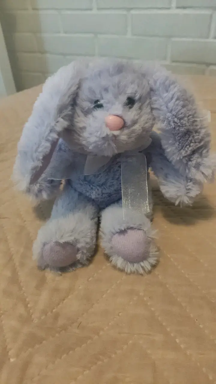 Peluche conejo suave color lila - 3