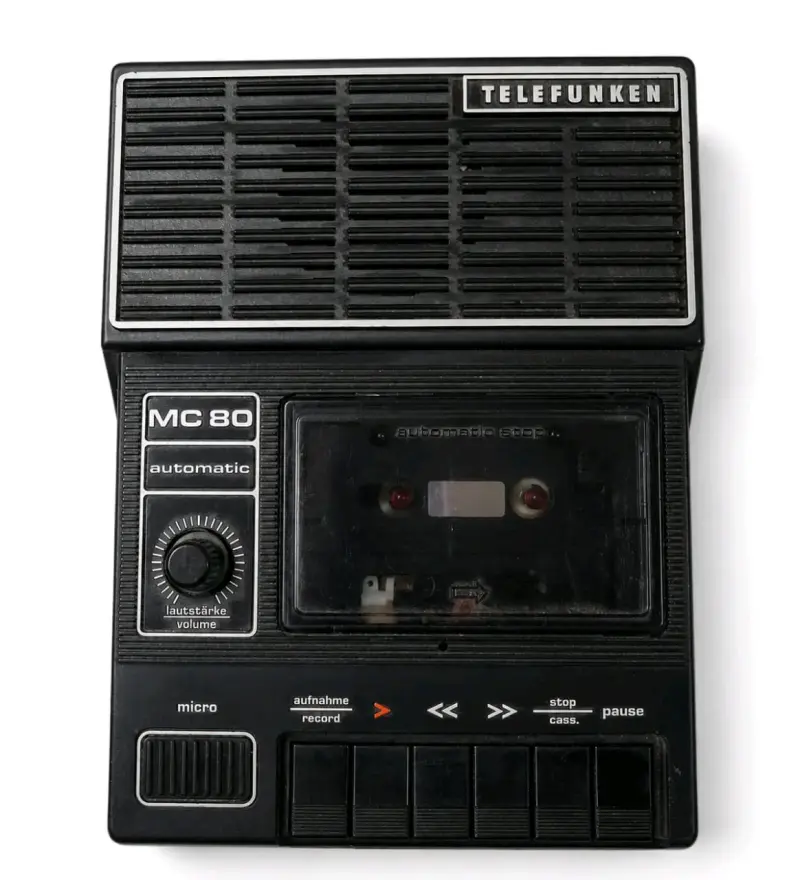 Grabadora de cassette Telefunken MC 80 vintage