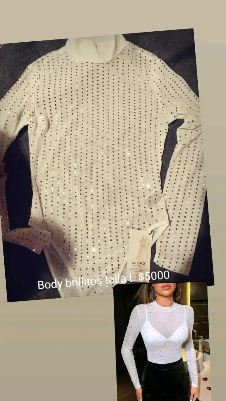 Body con brillitos talla L