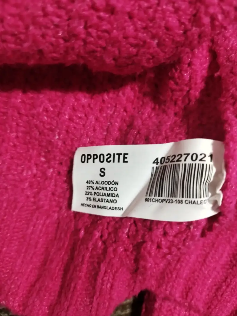 Cárdigan abierto rosado para mujer - 3
