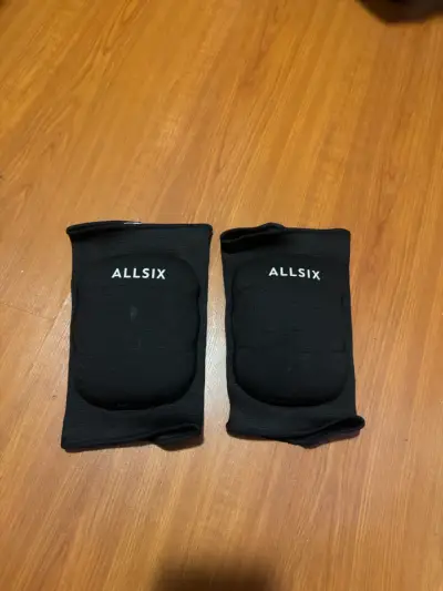 Rodilleras de voleibol Allsix negras - miniatura 1