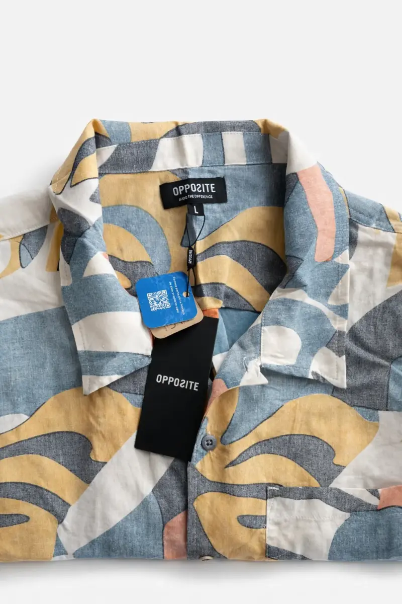 Camisa estampada multicolor Opposite para hombre - 3
