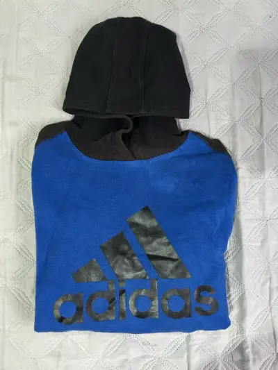 Polerón Adidas azul con capucha - miniatura 1