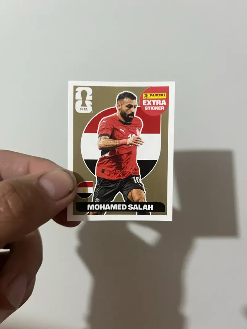 Lámina Panini Extra Sticker Mohamed Salah FIFA