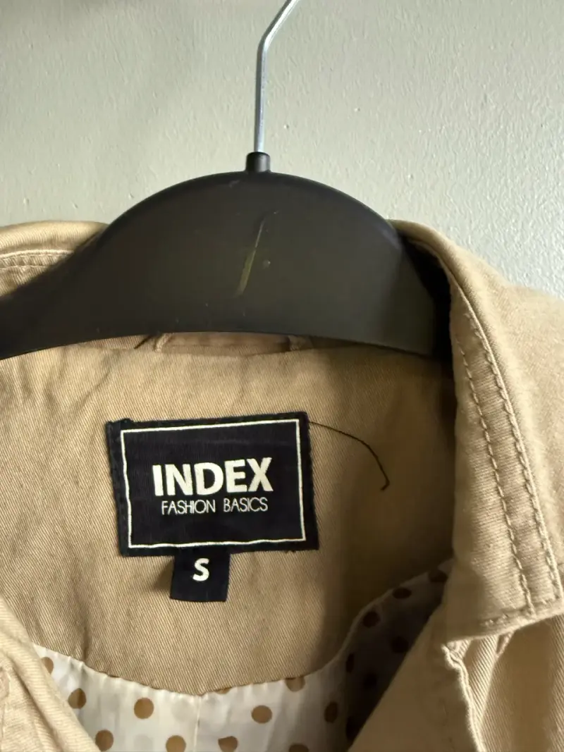 Abrigo trench beige para mujer Index - 2